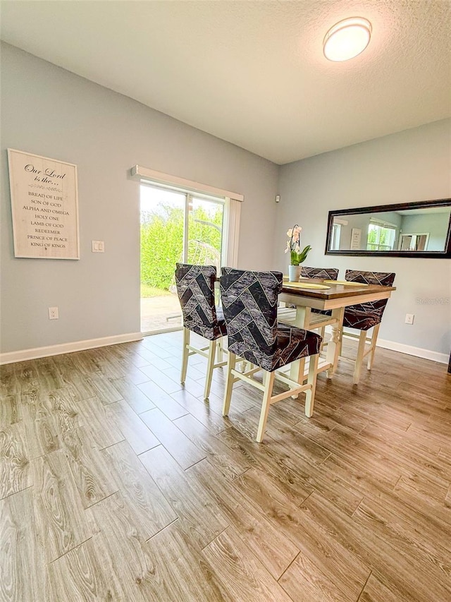 1047 Oak Bluff Dr, Davenport, FL 33837 - dining room with light wood-style floors and baseboards