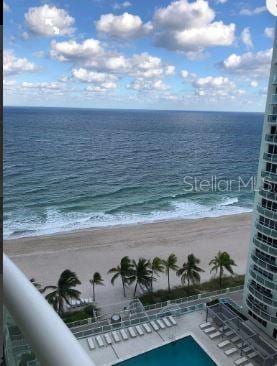 3410 Galt Ocean Dr Unit 1406N, Fort Lauderdale, FL 33308 - water view featuring local beach