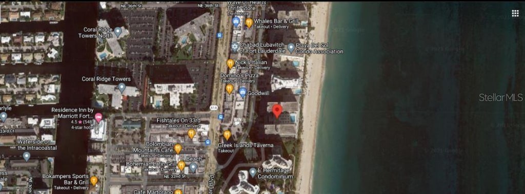 3410 Galt Ocean Dr Unit 1406N, Fort Lauderdale, FL 33308 - aerial map of property and surrounding area