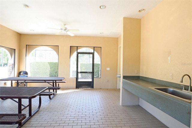 4080 Safflower Ter, Oviedo, FL 32766 - entryway featuring ceiling fan and recessed lighting