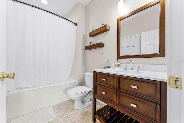 14466 Bridgewater Crossings Blvd, Windermere, FL 34786 - bathroom with vanity and shower / bath combination with curtain