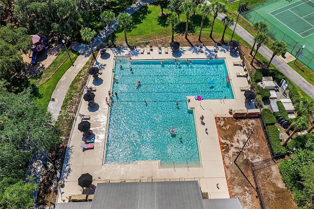 14466 Bridgewater Crossings Blvd, Windermere, FL 34786 - aerial view of a pool area