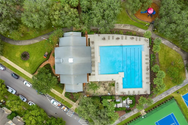 14466 Bridgewater Crossings Blvd, Windermere, FL 34786 - drone / aerial view of a pool
