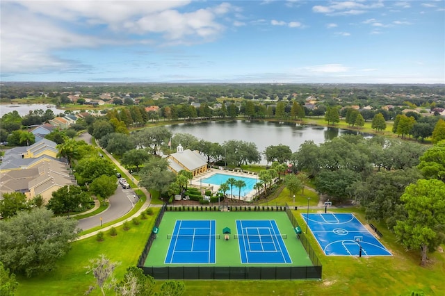 14466 Bridgewater Crossings Blvd, Windermere, FL 34786 - drone / aerial view of a large body of water and a pool area