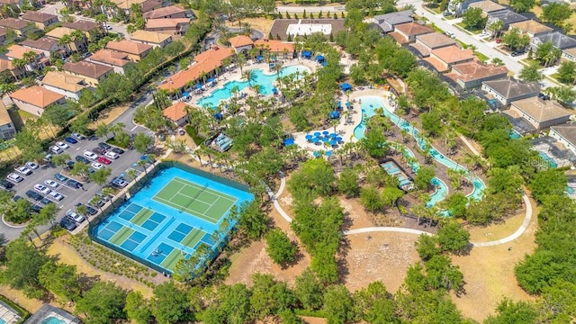 4060 Oak Tree Dr, Davenport, FL 33837 - aerial view of property and surrounding area featuring a pool area
