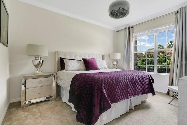 4060 Oak Tree Dr, Davenport, FL 33837 - bedroom featuring light carpet and crown molding