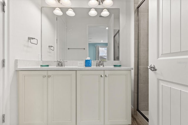 8017 Sandy Toes Way, Kissimmee, FL 34747 - bathroom with a stall shower and double vanity