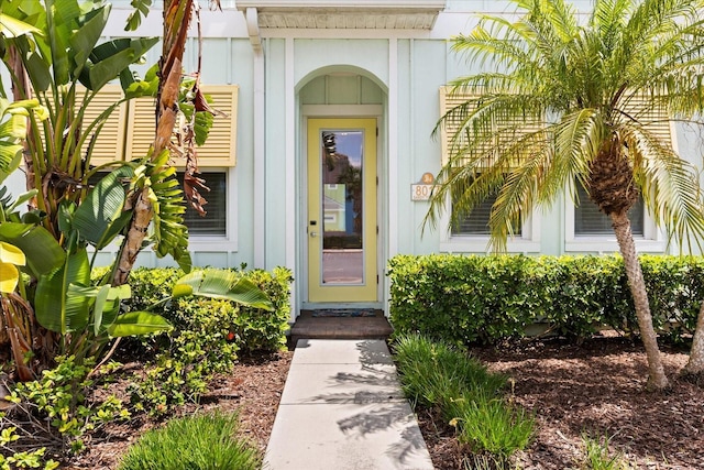 8017 Sandy Toes Way, Kissimmee, FL 34747 - property entrance with board and batten siding