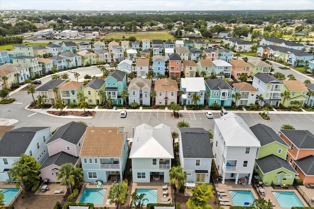 8017 Sandy Toes Way, Kissimmee, FL 34747 - aerial view of residential area featuring a pool area