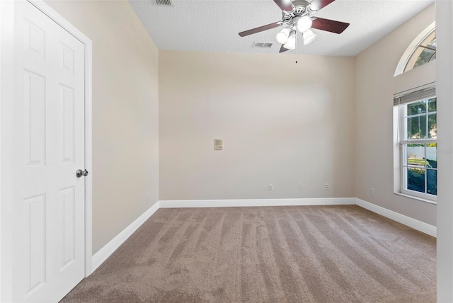 11031 Ledgement Ln, Windermere, FL 34786 - carpeted spare room with ceiling fan and a textured ceiling
