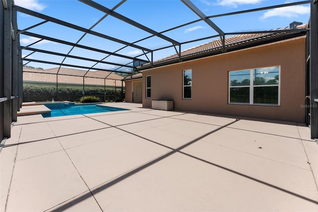 11031 Ledgement Ln, Windermere, FL 34786 - view of pool with a patio, a pool with connected hot tub, and a lanai