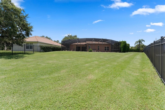 11031 Ledgement Ln, Windermere, FL 34786 - fenced backyard featuring glass enclosure