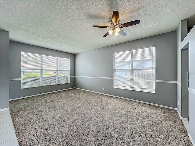 5754 Magnolia Bloom Ter, Oviedo, FL 32765 - carpeted empty room with ceiling fan and a textured ceiling