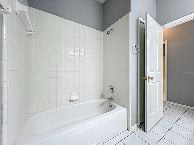 5754 Magnolia Bloom Ter, Oviedo, FL 32765 - bathroom featuring tile patterned floors and  shower combination
