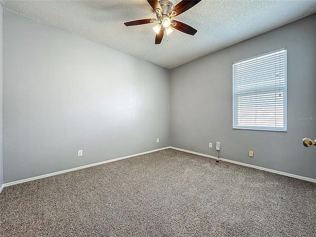 5754 Magnolia Bloom Ter, Oviedo, FL 32765 - spare room with a ceiling fan, a textured ceiling, and carpet floors