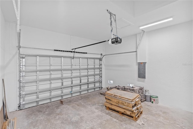 13438 Mcintosh Ave, Port Charlotte, FL 33981 - garage with a garage door opener and electric panel