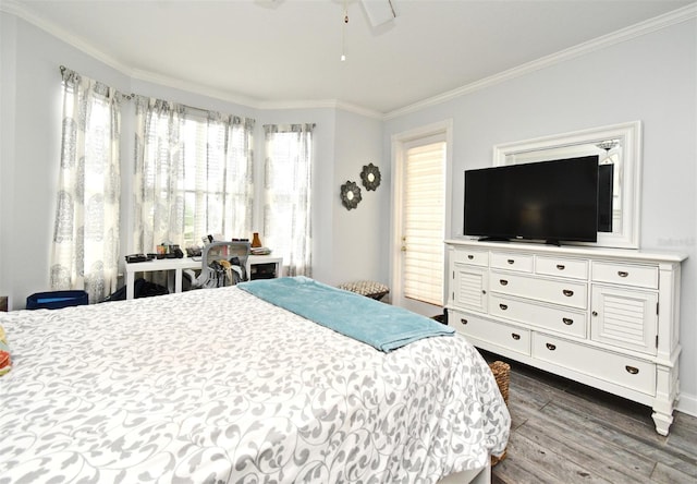 4624 Harbour Village Blvd Unit 4206, Ponce Inlet, FL 32127 - bedroom featuring crown molding and wood finished floors