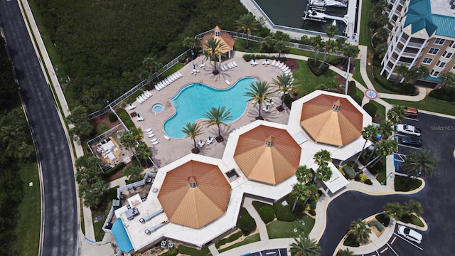 4624 Harbour Village Blvd Unit 4206, Ponce Inlet, FL 32127 - aerial view of a pool area