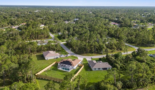 7450 Franzino Ave, North Port, FL 34291 - aerial overview of property's location featuring a heavily wooded area