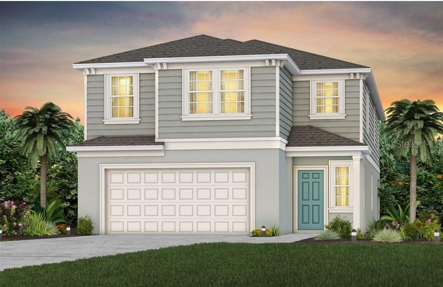 3539 Weaver Way, Davenport, FL 33837 - traditional-style home featuring roof with shingles, driveway, and an attached garage