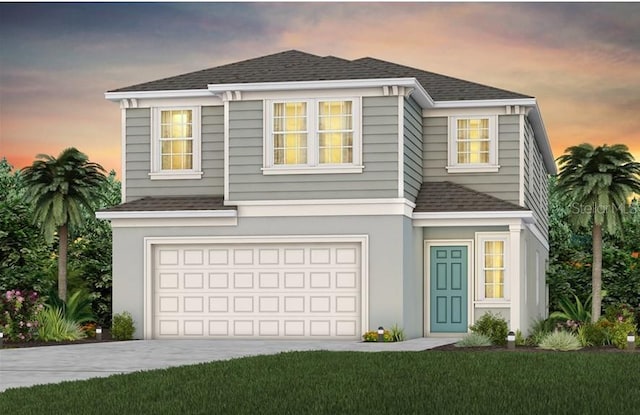 3539 Weaver Way, Davenport, FL 33837 - traditional-style home featuring roof with shingles, driveway, and an attached garage