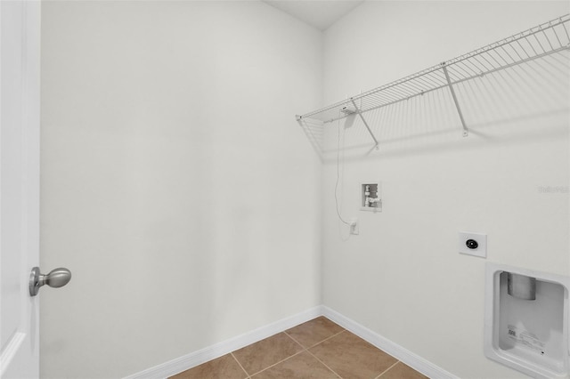 1850 Walnut Creek Dr, Kissimmee, FL 34744 - laundry room featuring washer hookup, hookup for an electric dryer, and tile patterned flooring