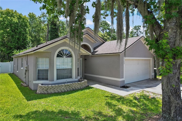 3388 Cypress Point Cir, Saint Cloud, FL 34772 - single story home featuring a garage, concrete driveway, stucco siding, and a shingled roof