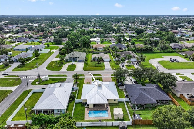 2912 SW Savona Blvd, Port St Lucie, FL 34953 - aerial perspective of suburban area with a pool