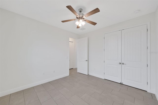 2912 SW Savona Blvd, Port St Lucie, FL 34953 - unfurnished bedroom featuring a closet and ceiling fan