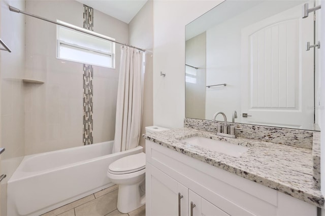 2912 SW Savona Blvd, Port St Lucie, FL 34953 - full bath featuring vanity, shower / tub combo, and tile patterned floors
