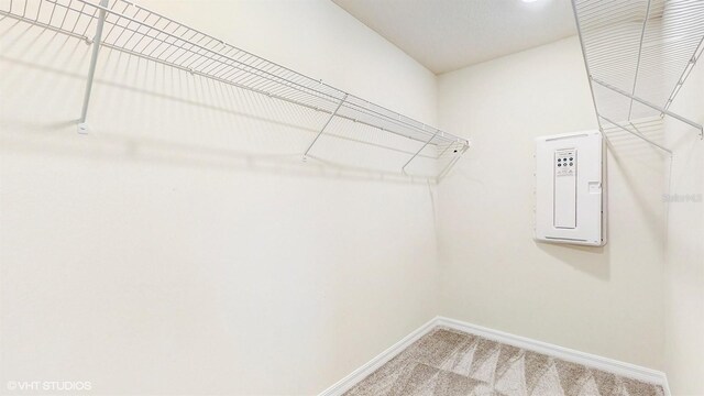 4501 Sparkling Shell Ave, Kissimmee, FL 34746 - walk in closet featuring carpet flooring and electric panel