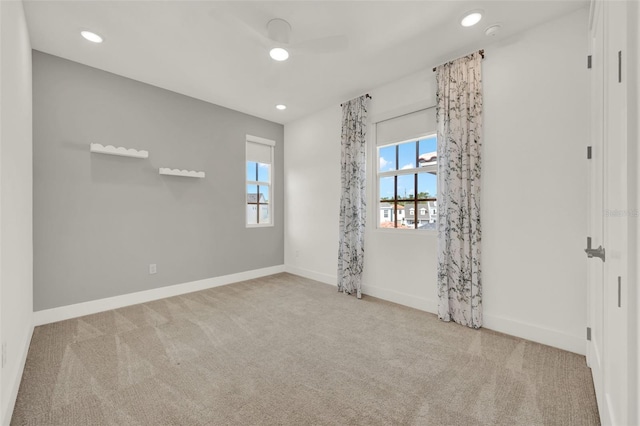 7412 Estuary Lake Loop, Celebration, FL 34747 - carpeted empty room featuring ceiling fan and recessed lighting