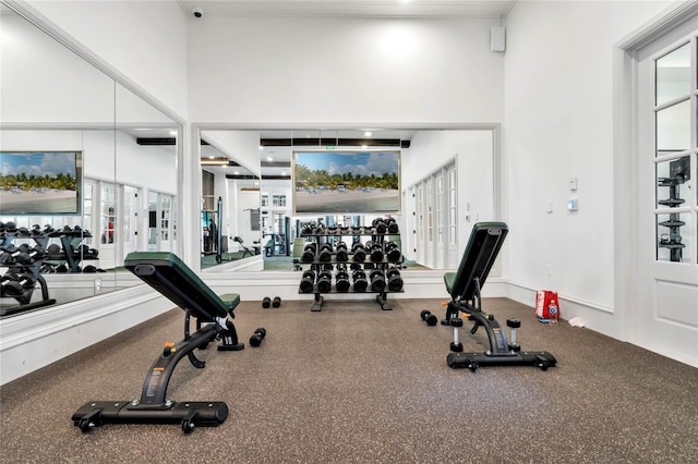 7412 Estuary Lake Loop, Celebration, FL 34747 - gym with french doors