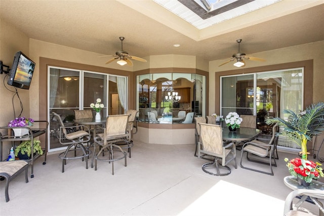 1331 Marble Crest Way, Winter Garden, FL 34787 - view of patio with ceiling fan and outdoor dining area