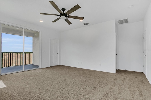 17458 Chateau Pine Way, Clermont, FL 34711 - carpeted spare room featuring a ceiling fan and recessed lighting