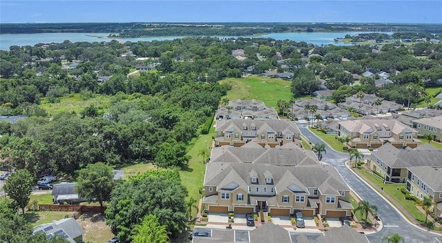 17458 Chateau Pine Way, Clermont, FL 34711 - aerial perspective of suburban area featuring a large body of water
