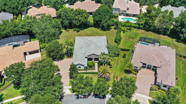 32619 View Haven Ln, Sorrento, FL 32776 - aerial perspective of suburban area featuring a pool area
