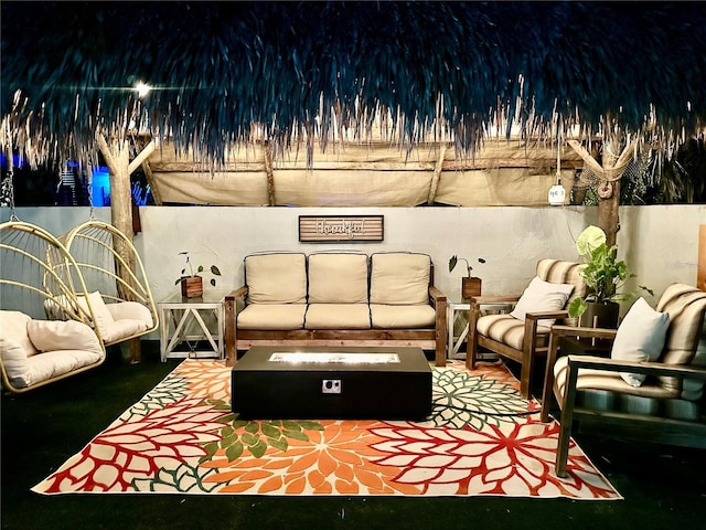 142 Reef Rd, South Daytona, FL 32119 - view of patio with an outdoor living space
