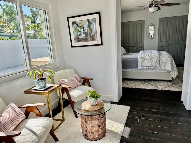 142 Reef Rd, South Daytona, FL 32119 - bedroom with multiple closets and wood finished floors