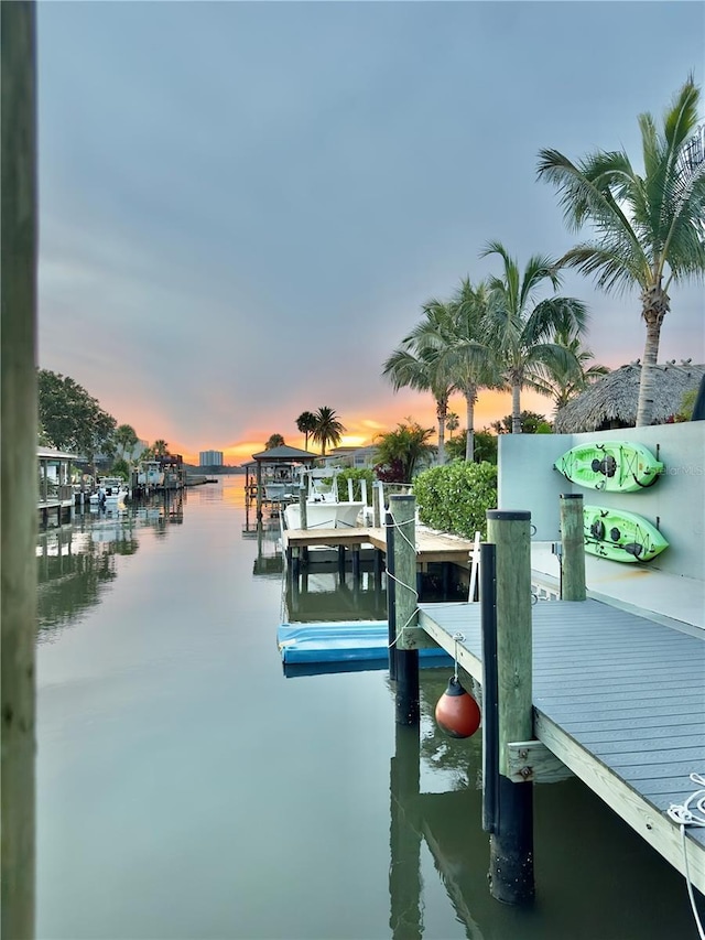 142 Reef Rd, South Daytona, FL 32119 - dock area featuring a water view
