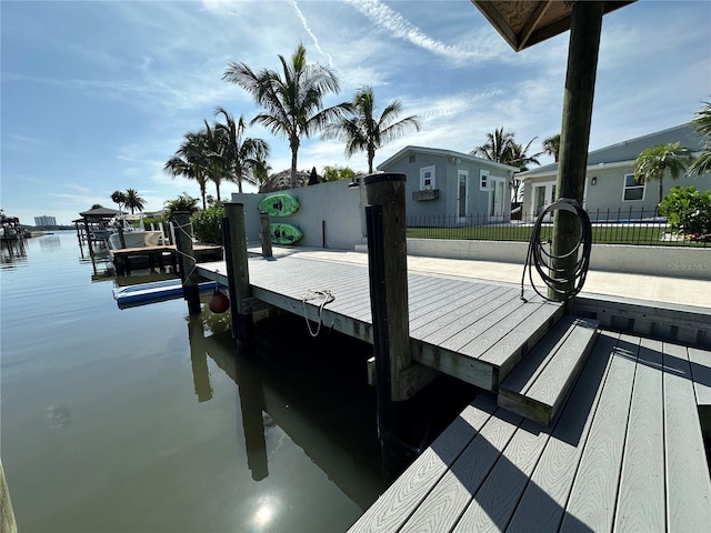 142 Reef Rd, South Daytona, FL 32119 - dock area with a water view