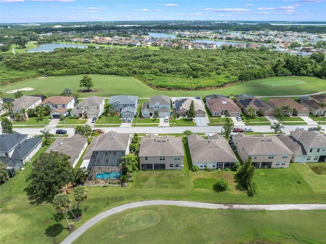 2298 The Oaks Blvd, Kissimmee, FL 34746 - aerial view of residential area featuring a large body of water and a local golf course