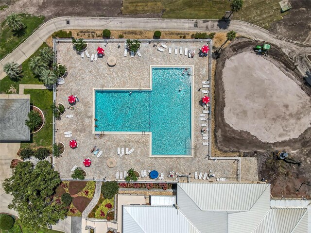 6140 Burnside Cir Unit 204, Orlando, FL 32822 - bird's eye view of a pool