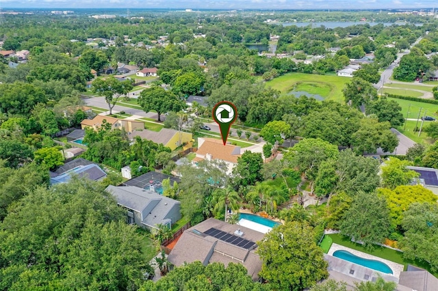 5630 Spring Run Ave, Orlando, FL 32819 - aerial view of property and surrounding area with nearby suburban area