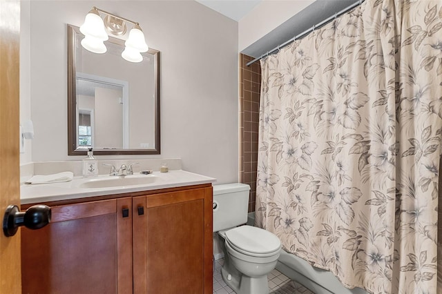 1384 La Paloma Cir, Winter Springs, FL 32708 - full bathroom with vanity, tile patterned floors, and shower / tub combo