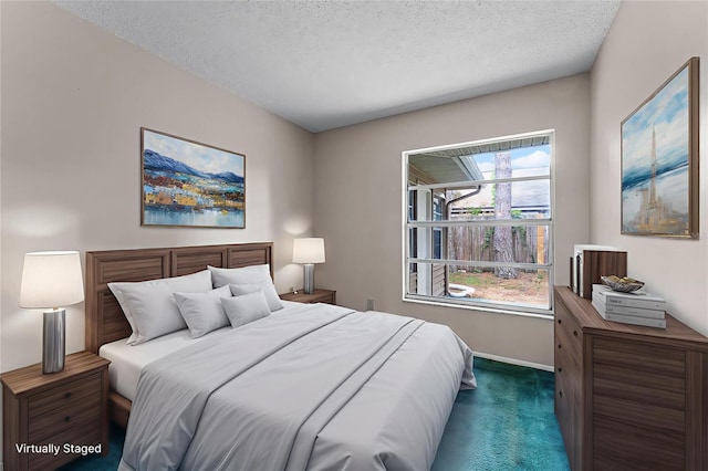1384 La Paloma Cir, Winter Springs, FL 32708 - bedroom featuring dark colored carpet and a textured ceiling