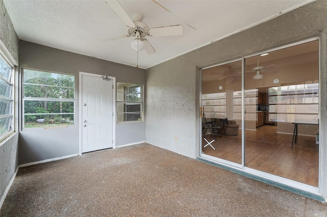1384 La Paloma Cir, Winter Springs, FL 32708 - unfurnished sunroom featuring ceiling fan