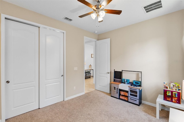 13851 Jomatt Loop, Winter Garden, FL 34787 - game room with carpet floors and ceiling fan