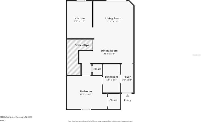 4224 Calabria Ave, Davenport, FL 33897 - view of home floor plan