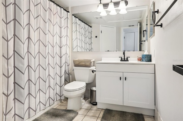 364 Northpointe Ct Unit 208, Altamonte Springs, FL 32701 - full bath with vanity, tile patterned floors, and a shower with curtain